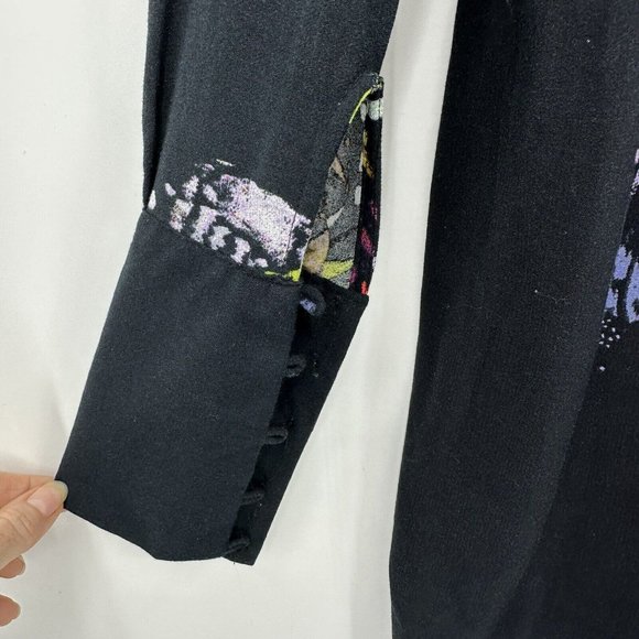 Free People Boho Womens Field Of Butterflies Tunic Top Long Sleeve Hi Low Sz XS - Picture 9 of 12